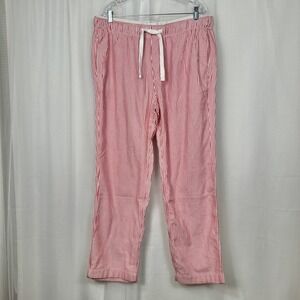 Abercrombie & Fitch Sleep Stripe Pajama Pants Mens XL Red White Lounge Soft A&F